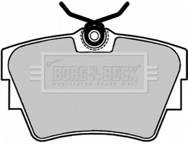 Комплект тормозных колодок, дисковый тормоз BORG & BECK BBP1693