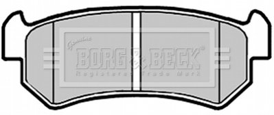 Комплект тормозных колодок, дисковый тормоз BORG & BECK BBP2146