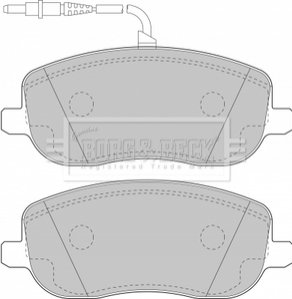 Комплект тормозных колодок, дисковый тормоз BORG & BECK BBP1826 (фото 1)