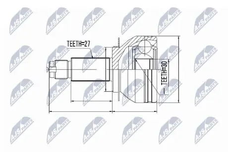 Шарнир равных угловых скоростей NTY NPZ-SB-019