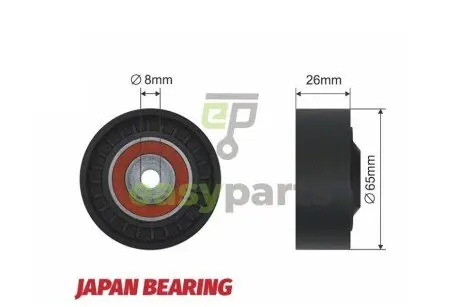 Ролик ручейкового ременя NTY RNK-AU-016