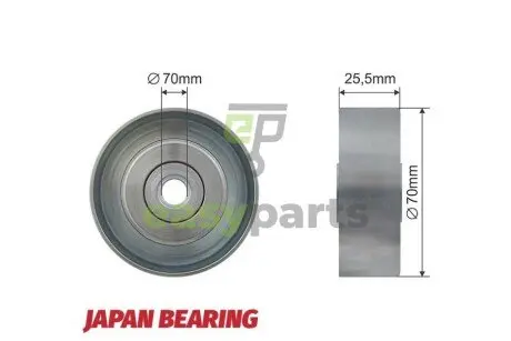 Ролик ручейкового ременя NTY RNK-CH-013