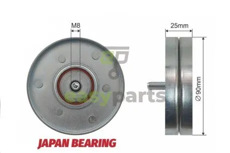 Ролик ручейкового ременя NTY RNK-VW-021