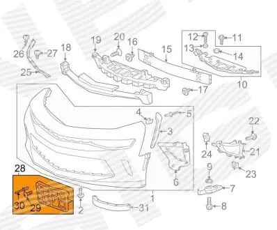 Рамка под номерной знак Signeda PCV04001LA