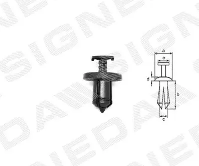 ПЛАСТМАССОВЫЕ ДЕРЖАТЕЛИ Signeda T54410