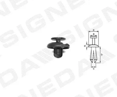 Пластмассовые держатели Signeda T114410