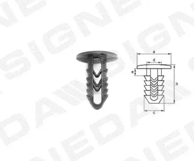 Фото пластмассовые держатели Signeda T120910 Пластмассовые держатели Signeda T120910