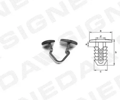 Пластмассовые держатели Signeda T49710