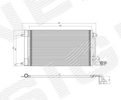 Радиатор кондиционера Signeda RC940093