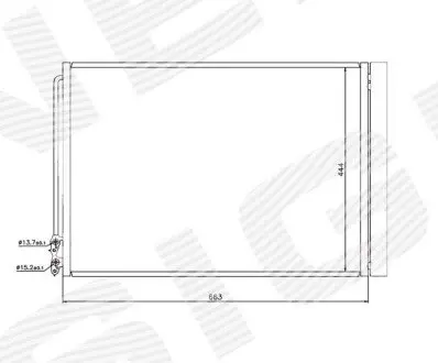 Радиатор кондиционера Signeda RC940110