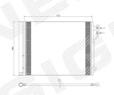 Радиатор кондиционера Signeda RC940370