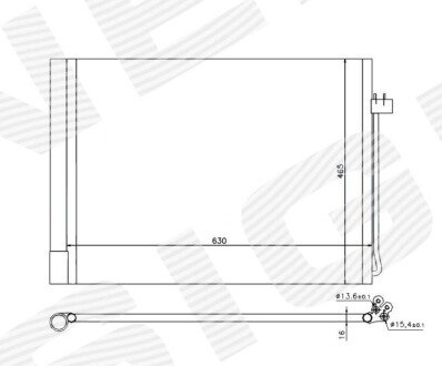 Радіатор кондиціонера Signeda RC940058