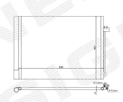 Радиатор кондиционера Signeda RC940058