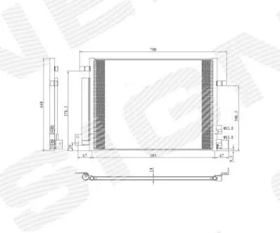 Радиатор кондиционера Signeda RC4222