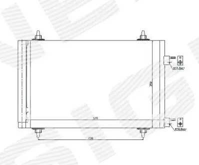 Радиатор кондиционера Signeda RC947588