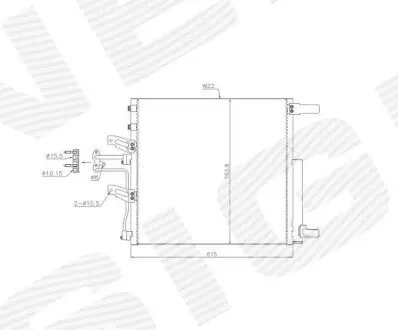 Радиатор кондиционера Signeda RCDG2021