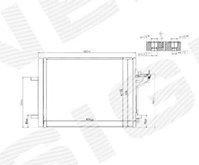 Радіатор кондиціонера Signeda RC940183Q