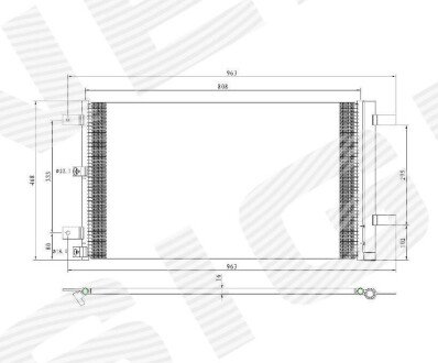 РАДИАТОР КОНДИЦИОНЕРА Signeda RCFD39168A