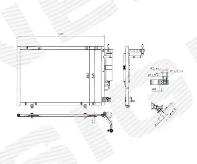 Радиатор кондиционера Signeda RC940277