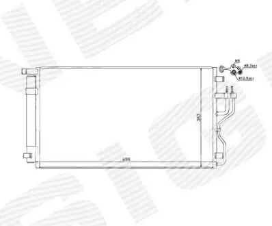 Радиатор кондиционера Signeda RC940351