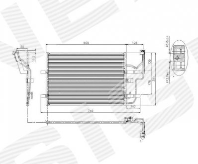 Радиатор кондиционера Signeda RC94926/94902 (фото 1)