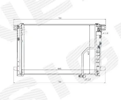 Радіатор кондиціонера Signeda RC940035