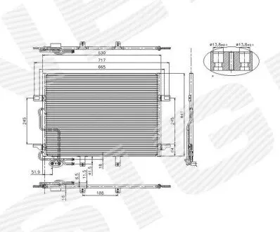 Радиатор кондиционера Signeda RC94614