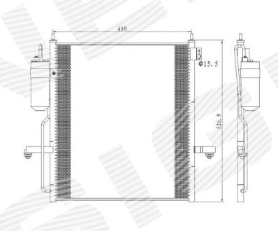 Радиатор кондиционера Signeda RC940068