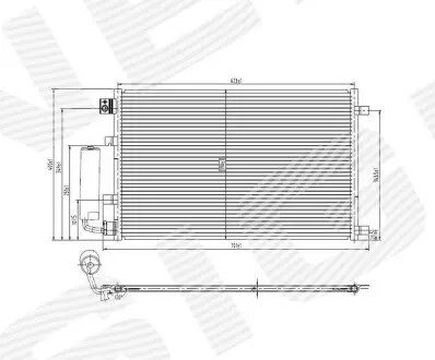 Радиатор кондиционера Signeda RC940038