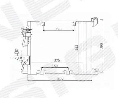 Радіатор кондиціонера Signeda RC94768