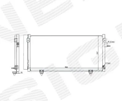 Радіатор кондиціонера Signeda RC940257