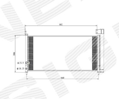 Радіатор кондиціонера Signeda RC940487