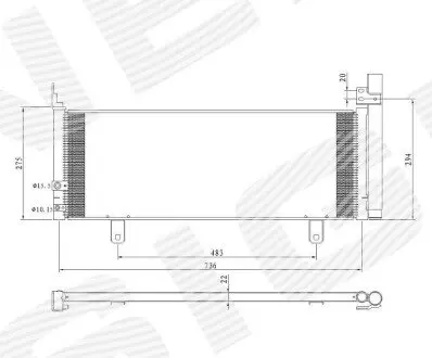 Радиатор кондиционера Signeda RC940639
