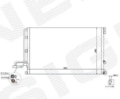 Радіатор кондиціонера Signeda RC940087