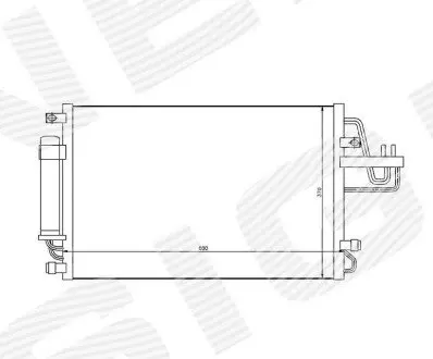 Радиатор кондиционера Signeda RC94801
