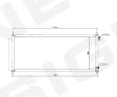 Радіатор кондиціонера Signeda RC940051