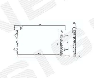 Радиатор кондиционера Signeda RC94164