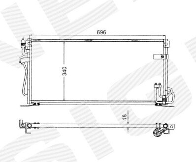 Радиатор кондиционера Signeda RC94495