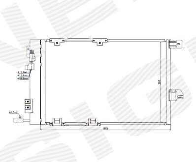 Радиатор кондиционера Signeda RC94384