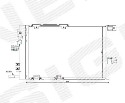 Радиатор кондиционера Signeda RC94384H