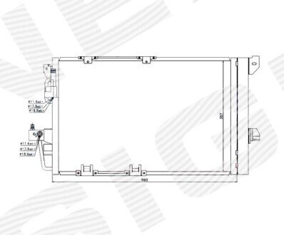 Радиатор кондиционера Signeda RC94650