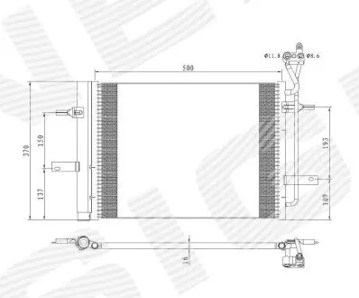 Радиатор кондиционера Signeda RC940511