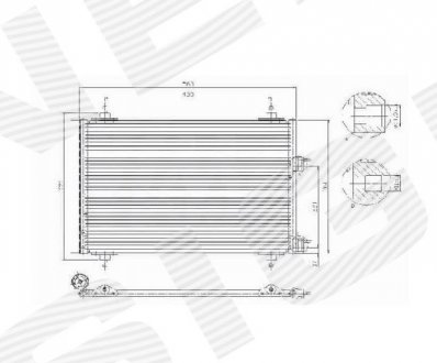 Радиатор кондиционера Signeda RC94570