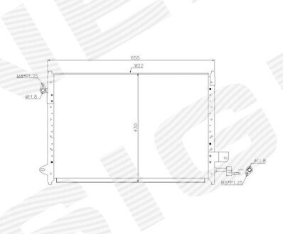 Радиатор кондиционера Signeda RCFD39074A