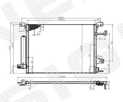 Радиатор кондиционера Signeda RC3791