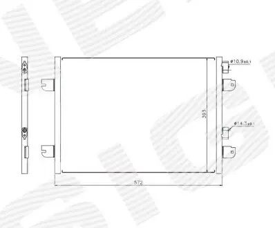 Радиатор кондиционера Signeda RC94673