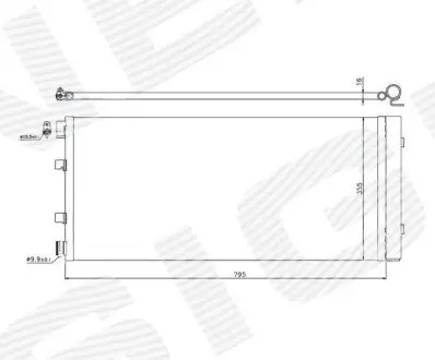 Радиатор кондиционера Signeda RC940158Q