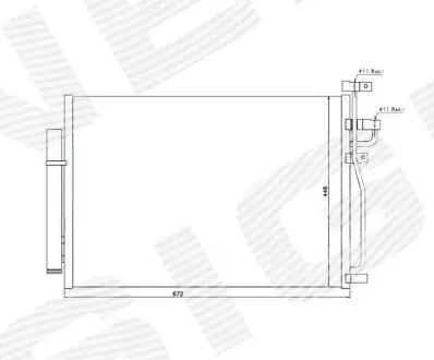 Радиатор кондиционера Signeda RC940010