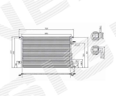 Радіатор кондиціонера Signeda RC94597Q