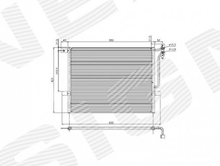 Радіатор кондиціонера Signeda RC94431 (фото 1)